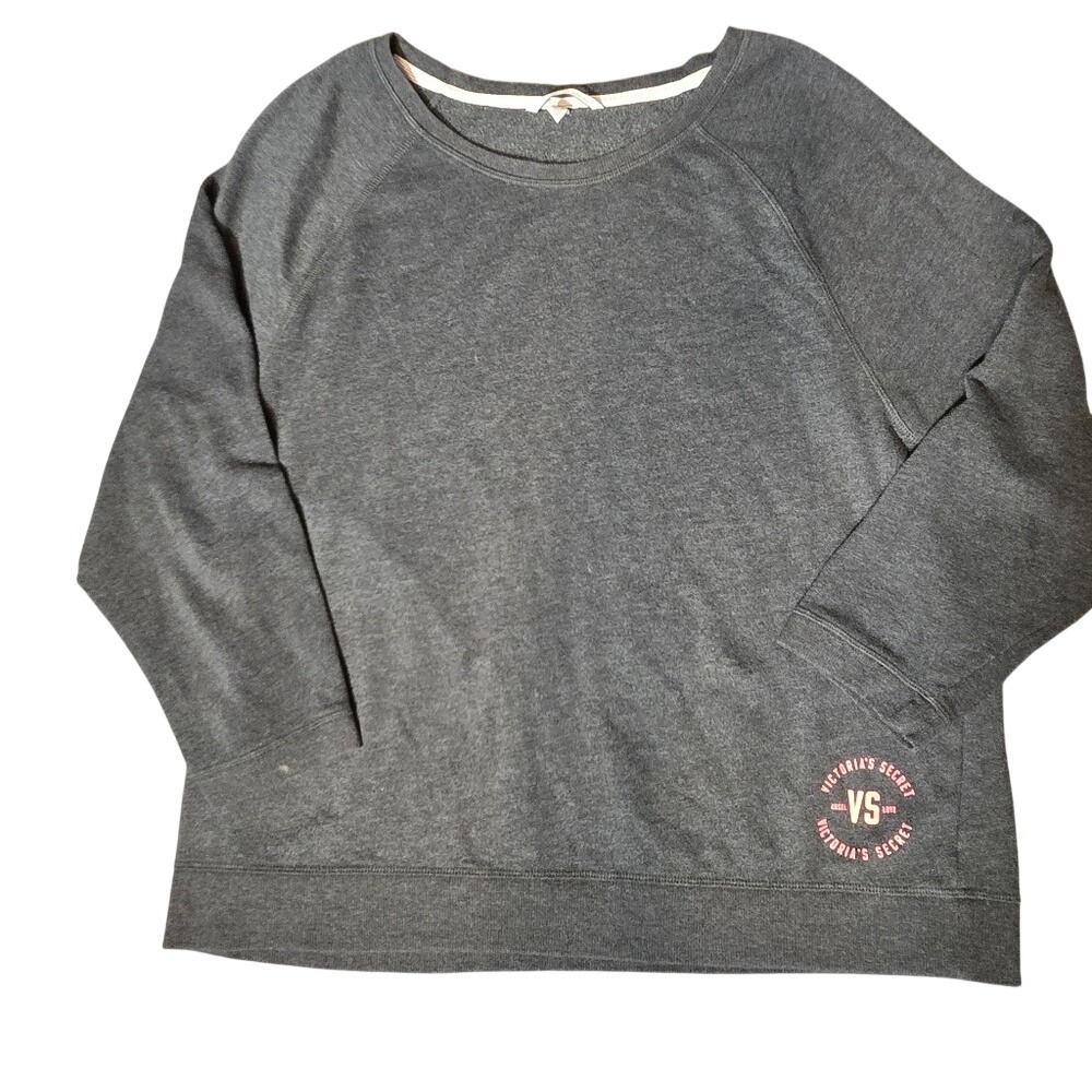 Sweatshirt Women's L Victorias Secret‎ Gray Angel Love Dream lover Logo Pullover